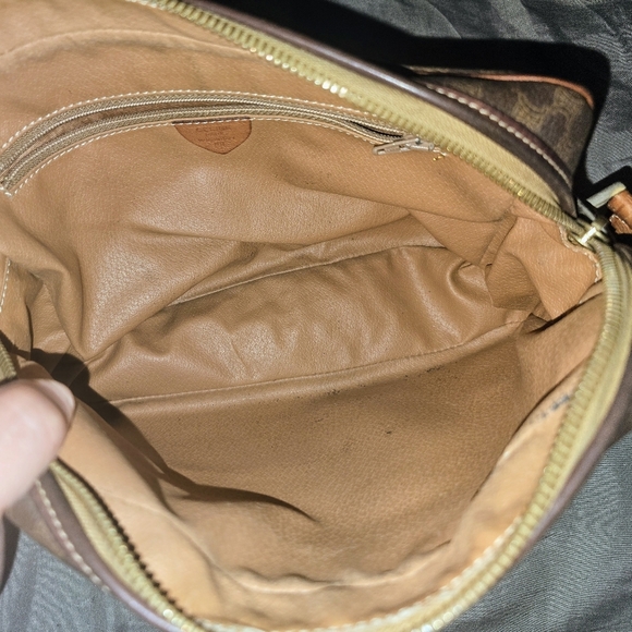 Clean Authentic Vintage Celine Brown Leather Macadam Crossbody - Picture 8 of 11